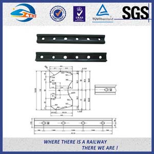 Standard UIC54 Rail Metal Fish Plate For Railway Fastener / Joggled Fish Plate