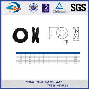 Spring Steel Washers / Double Coil Spring Washers For Rail Sleeper screw