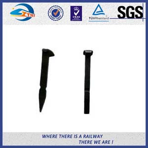 Low Carbon Steel Black Oxide Track Spike Fastening Wooden Sleeper Ss-EN10025