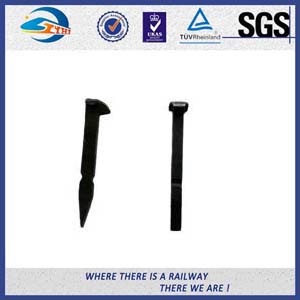 Low Carbon Steel Black Oxide Track Spike Fastening Wooden Sleeper Ss-EN10025